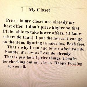 NOTE 📌 PRICES in my Closet are already my Best Offer‼️🪴